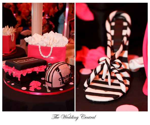 Cake Boss Couture Cake Hot Pink Black and White