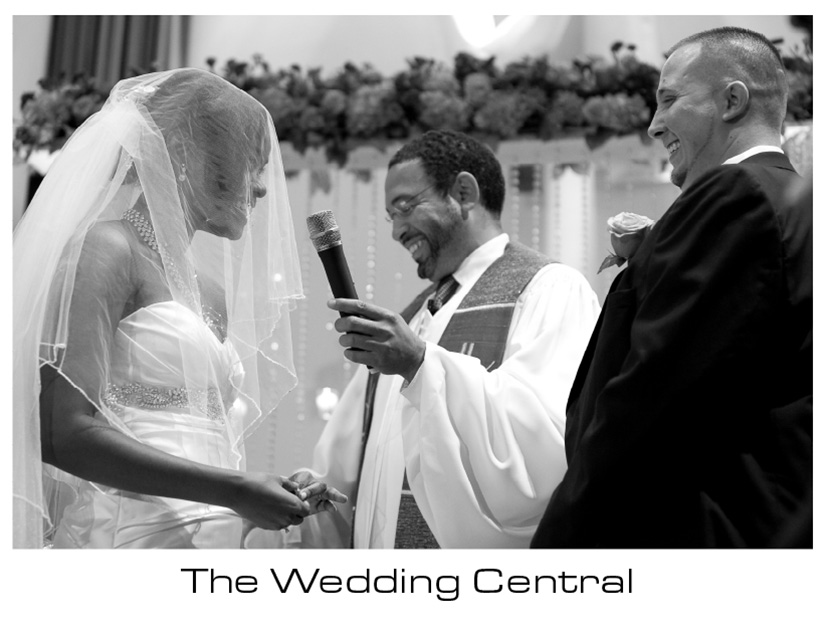 Bride and groom at the altar - NYC Wedding Photos - Martine and Nicola Wedding Photos