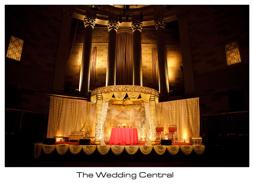 NYC Indian Wedding Photographer, Indian Wedding Mandap Gotham Hall NYC